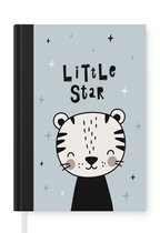 Notitieboek - Schrijfboek - Quotes - Spreuken - Little star - Baby - Kids - Kinderen - Notitieboekje klein - A5 formaat - Schrijfblok