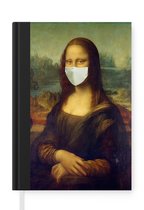 Carnet - Carnet d'écriture - Mona Lisa - Leonardo de Vinci - Bouchon de bouche - Wit - Carnet - Format A5 - Bloc-notes