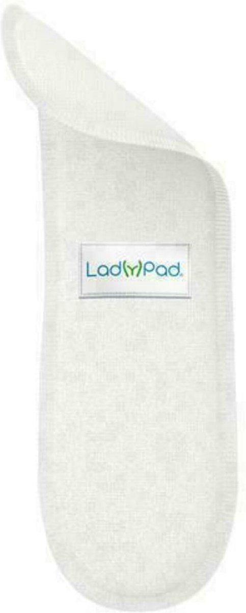 Ladypad Washable Inlay For Sanitary Napkins White Size L.