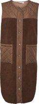NOISY MAY NMSAKIRAN QUILTED MIX TEDDY LONG VEST Dames - Maat S