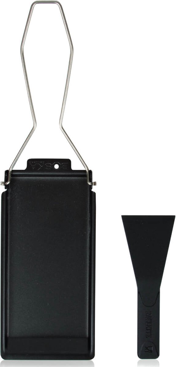 Boska Cheese Barbeclette® - voor BBQ - Kaaspannetje met Spatel - Zwart - 175x85 mm