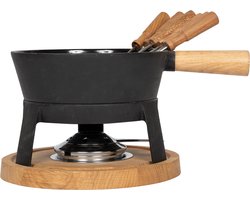 Boska Fondueset Pro L - Kaasfondueset - Voor elk type fornuis - Robuust & onbreekbaar gietijzer - 1,8 liter