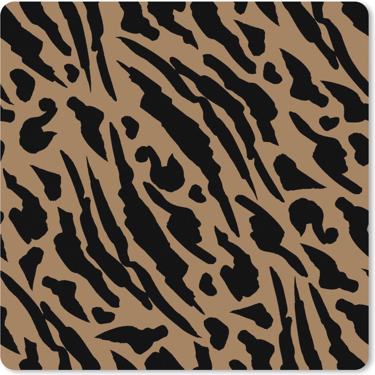 Muismat XXL 60x60 cm - Bureau onderlegger - Bureau mat Patronen - Design - Panterprint - Bureaumat - Gaming mousepad xl - Bureaulegger groot - Computer deskmat