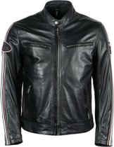 Helstons Race Leather Aniline Black Jacket XL - Maat - Jas