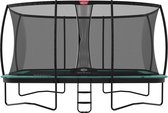 BERG trampoline rectangulaire Champion sur pied vert 410 cm avec filet de sécurité deluxe XL