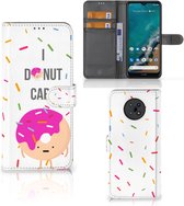 Smartphone Hoesje Nokia G50 Bookcase met Quotes Donut Cadeautjes voor Meisjes
