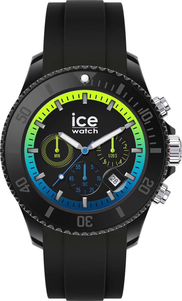 Ice-Watch ICE chrono Black lime - XL- IW020616 Horloge - 48,5mm