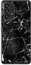 Case Company® - Hoesje geschikt voor Samsung Galaxy A53 5G hoesje - Zwart Marmer - Soft Cover Telefoonhoesje - Bescherming aan alle Kanten en Schermrand