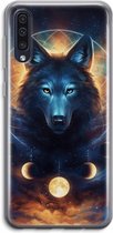 Case Company® - Hoesje geschikt voor Samsung Galaxy A50 hoesje - Wolf Dreamcatcher - Soft Cover Telefoonhoesje - Bescherming aan alle Kanten en Schermrand
