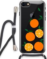 Case Company® - Hoesje met koord geschikt voor iPhone 7 hoesje met Koord - Will you be my clementine - Telefoonhoesje met Zwart Koord - Extra Bescherming aan alle Kanten en Over de Schermrand