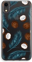Case Company® - Hoesje geschikt voor iPhone XR hoesje - Kokosnoot - Soft Cover Telefoonhoesje - Bescherming aan alle Kanten en Schermrand