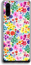Case Company® - Hoesje geschikt voor Huawei P30 hoesje - Little Flowers - Soft Cover Telefoonhoesje - Bescherming aan alle Kanten en Schermrand