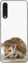 Geschikt voor Samsung Galaxy A50 hoesje - Egel - Dieren - Kinderen - Jongens - Meisjes - Siliconen Telefoonhoesje