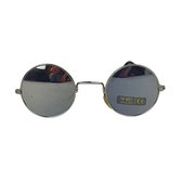 Zonnebril STIJN - UV 400 - Zilver / Zwart - Trendy bril voor hem en haar - Kinder Model - Shades - Unisex