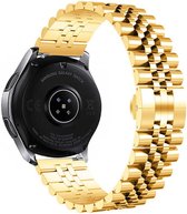 Strap-it Luxe Jubilee stalen bandje - geschikt voor Huawei Watch GT 3 Pro 43mm / GT 3 42mm / GT 2 42mm - goud