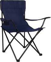 Chaise de camping Springos | Chaise de camping | Chaise pliante | Comprend un étui de transport | Bleu foncé