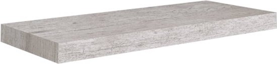 vidaXL Étagère murale flottante Gris béton 60 x 23,5 x 3,8 cm MDF