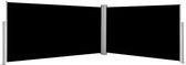 vidaXL - Windscherm - uittrekbaar - 160x600 - cm - zwart