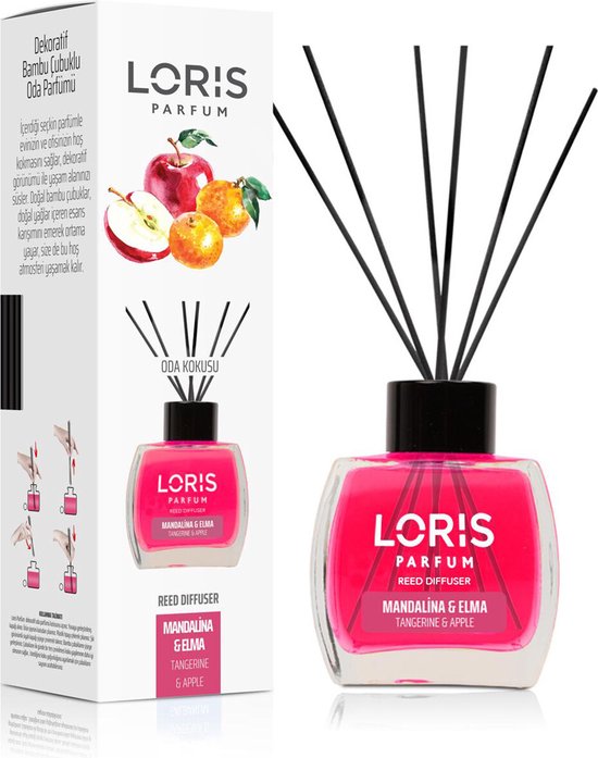 Loris Parfum - Tangerine & Apple - Huisgeuren - Geurstokjes
