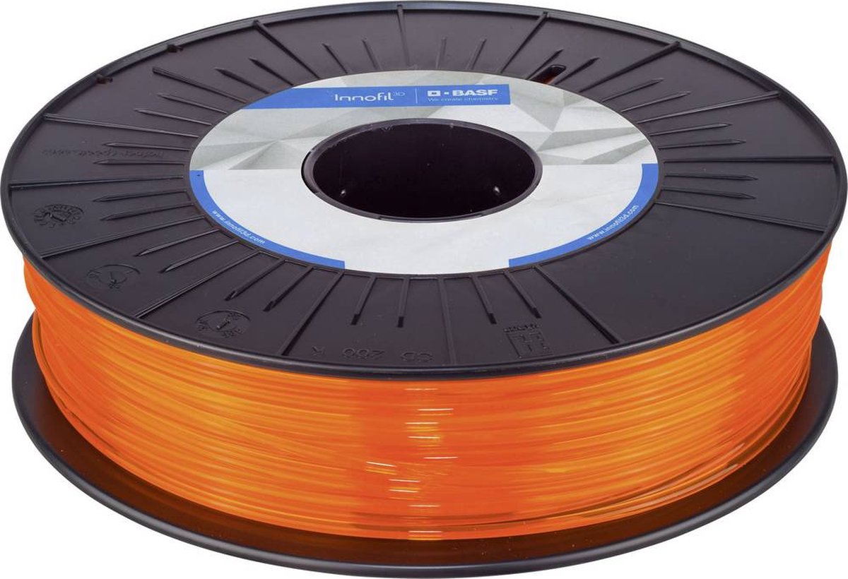 BASF Ultrafuse PLA-0010A075 PLA ORANGE TRANSLUCENT Filament PLA kunststof 1.75 mm 750 g Oranje (doorschijnend) 1 stuk(s