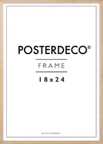 Fotolijst - Posterdeco - Premium Hout - Fotomaat 18x24 cm - Posterlijst - Fotolijstje - Eik