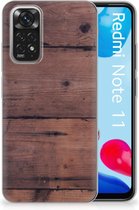 Leuk TPU Back Cover Xiaomi Redmi 10 | Redmi Note 11 4G GSM Hoesje Customize Old Wood