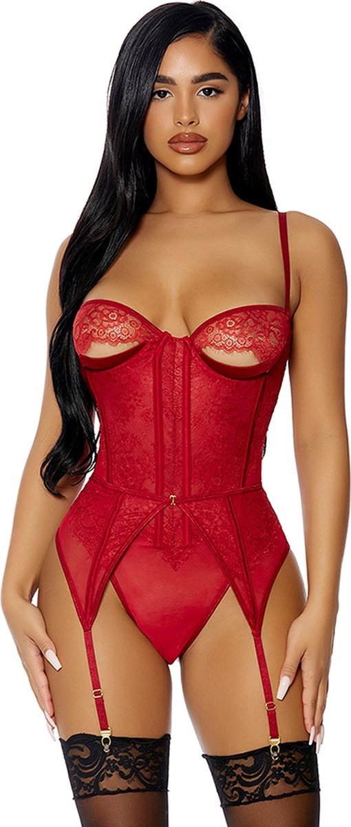 Peek Show Teddy Set - Wine - S