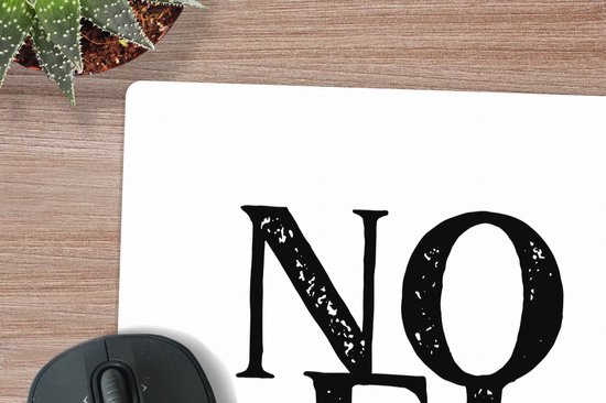 Muismat XXL - Bureau onderlegger - Bureau mat - Kerst - Quotes - Noel - Spreuken - 40x40 cm - XXL muismat