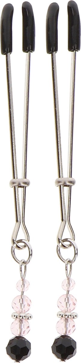 Taboom - Tweezers With Beads - Bondage / SM Nipple clamps Zilver
