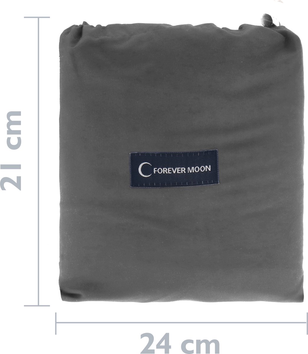 PrimeMatik - Reisslaapzak 180 x 210 cm grijs microfiber