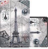 Hoesje Geschikt voor Lenovo Tab M10 Plus 3rd Gen Hoesje Case Hard Cover Hoes Book Case - Eiffeltoren