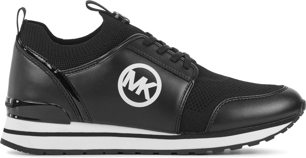 Michael Kors Sneakers Dames - Lage sneakers / Damesschoenen - Leer - Dash knit - Zwart - Maat 38.5