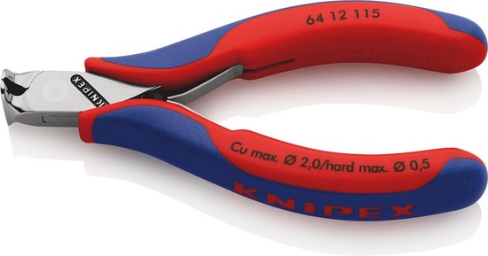 Elektronicatang met rode en blauwe handgrepen, model 64 12 115