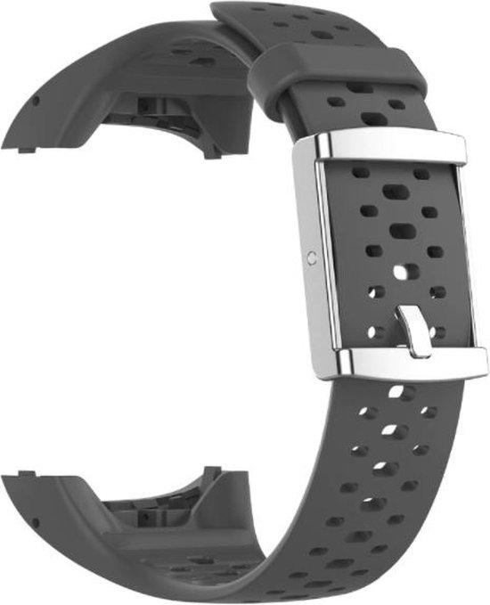 Bracelet en Siliconen Strap-it adapté pour Polar M400 / M430 - Bracelet de montre - Bracelet - Gris foncé