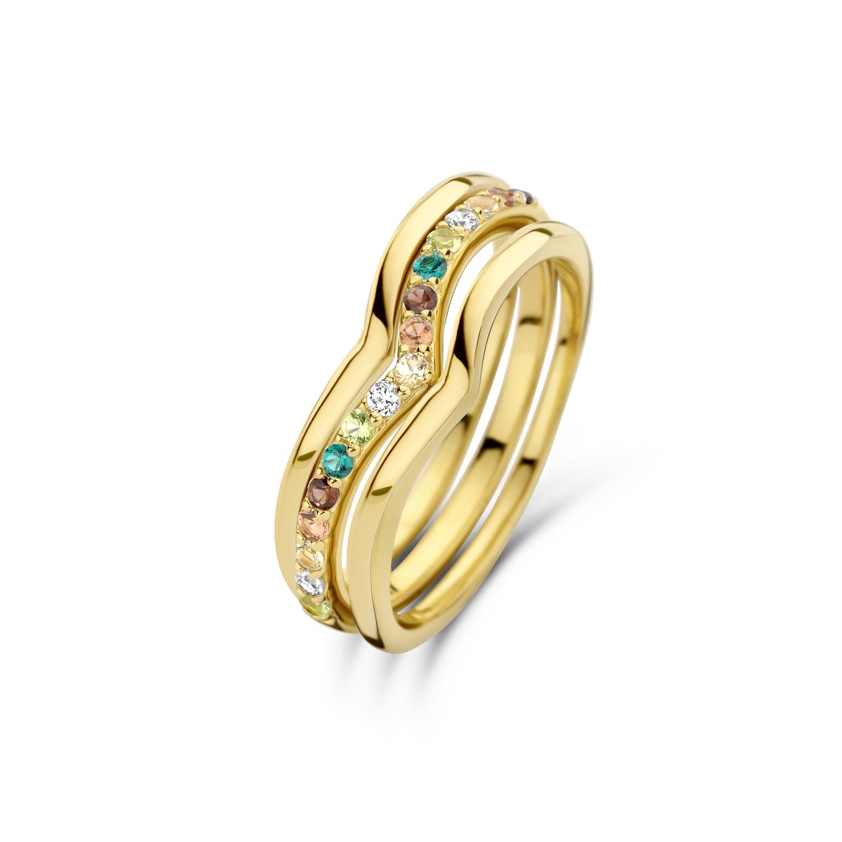 Parte Di Me Santa Maria Dames Ring Gouden plating;Zilver - Goudkleurig - 17.25 mm / maat 54