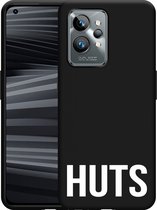 Realme GT2 Pro Hoesje Zwart Huts wit - Designed by Cazy