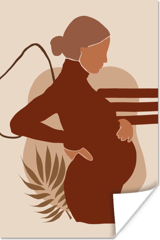 Poster Mama - Zwanger - Ouderschap - 20x30 cm