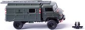 Wiking Miniatuurcamper Unimog S 404 1:87 Grijs