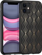 iMoshion Design voor de iPhone 11 hoesje - Patroon - Zwart / Goud