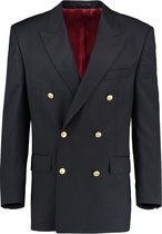 The English Hatter Herfst/Winter 2021 Bo Blazer Double Breasted Mannen Blauw Wol Maat: 48