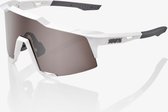 100% Speedcraft Matte White/ HiPER Silver Mirror Lens + Clear Lens - 61001-000-76