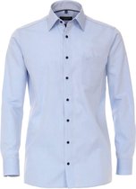CASA MODA comfort fit overhemd - lichtblauw (contrast) - Strijkvrij - Boordmaat: 49
