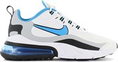 Nike Air Max 270 React - Heren Sneakers Sport Casual Schoenen Wit Blauw CT1280-101 - Maat EU 45.5 US 11.5