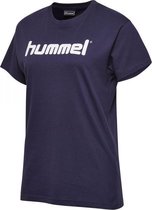 hummel Go Cotton Logo T-Shirt Woman Korte Mouw - Maat XS