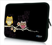 Laptophoes 15,6 inch uiltjes - Sleevy - laptop sleeve - laptopcover - Sleevy Collectie 250+ designs