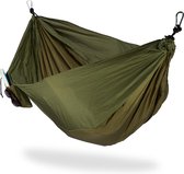 relaxdays hangmat outdoor - XXL - hang mat 2 personen - extreem licht camping - tot 200 kg