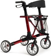 Rollator Vermeiren Quadri Light - Opvouwbaar - Rood - 7,2 kg