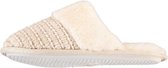 Apollo Sloffen Gebreid Dames Textiel/elastomeer Crème Mt 41-42