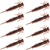 Senshu Nymph Crawler - Blue Cinnamon - 5cm - 8 Stuks - Bruin