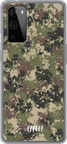 6F hoesje - geschikt voor OnePlus 9 Pro -  Transparant TPU Case - Digital Camouflage #ffffff
